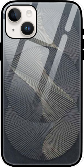 Shadow Geometry Peace - Limited Edition iPhone 15 Plus Glass Case