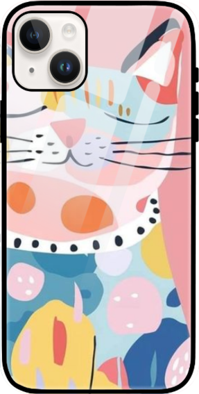 Whimsical Kitty Dreams - Limited Edition iPhone 15 Plus Glass Case