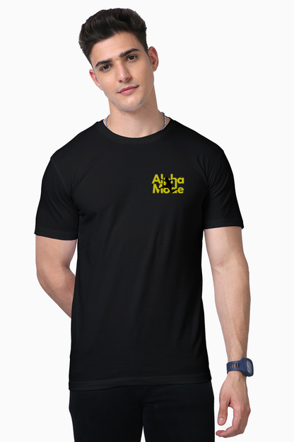 Limited Edition Unisex Supima T-Shirt - Alpha Mode Logo in Classic Black