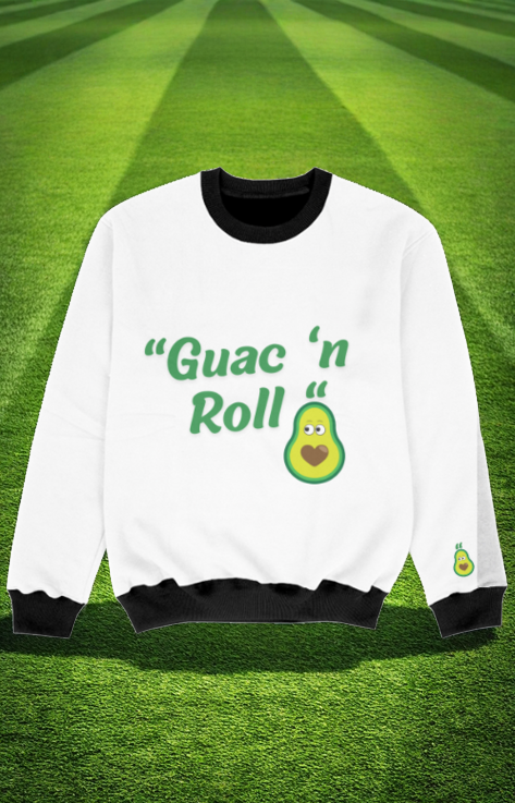 Guac ‘n Roll - Kids All-Over Print Sweatshirt (White)